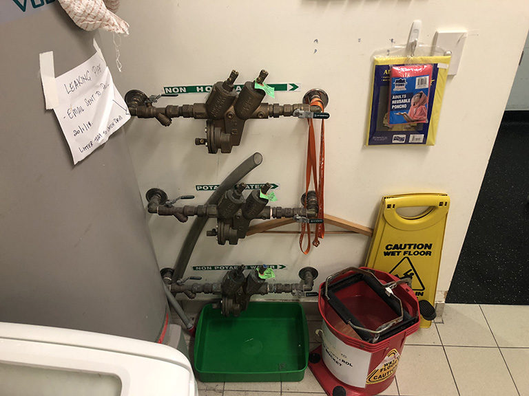 hot water heater hills district