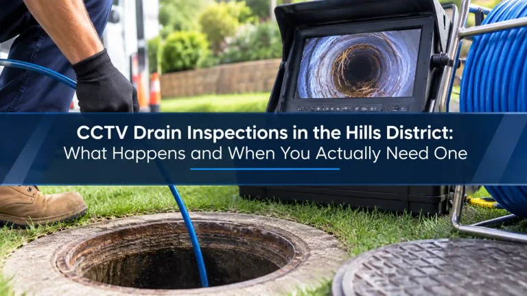 CCTV Drain Inspections in the Hills District - What Happens and When You Actually Need One