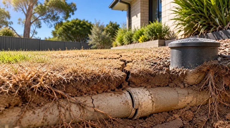 Warm weather cracking old drains in the Hills District
